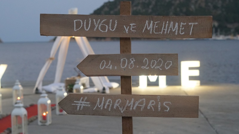 Marmaris'te Evlilik Teklifi Organizasyonu