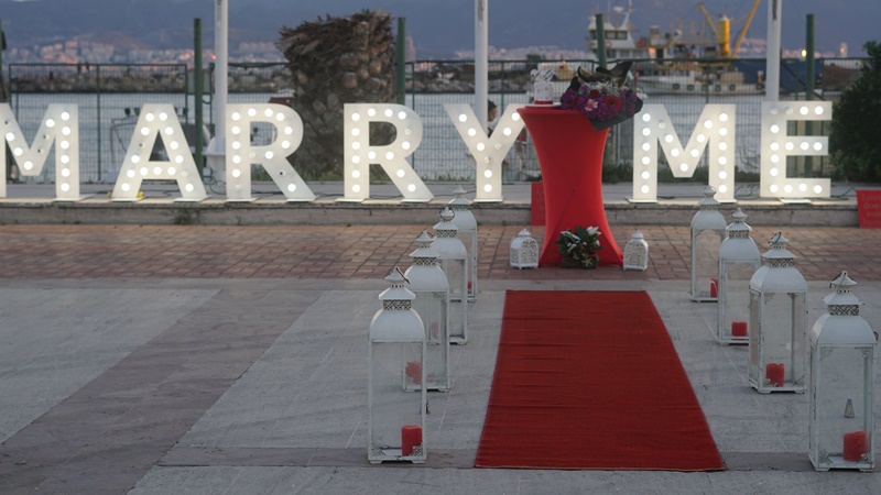 Kordon'da Evlilik Teklifi Organizasyonu