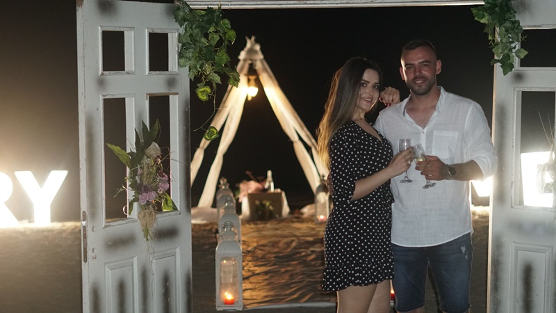 Foça'da Evlilik Teklifi Organizasyonu